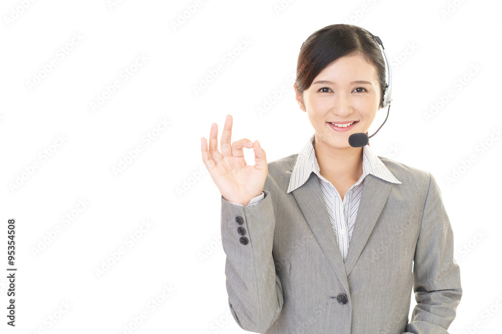 笑顔のオペレーター 笑顔のオペレーター