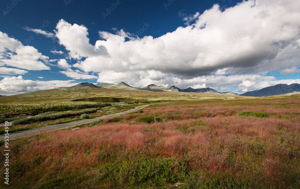 Rondane Nationalpark mit Bergen
Rondane Nationalpark mit Bergen