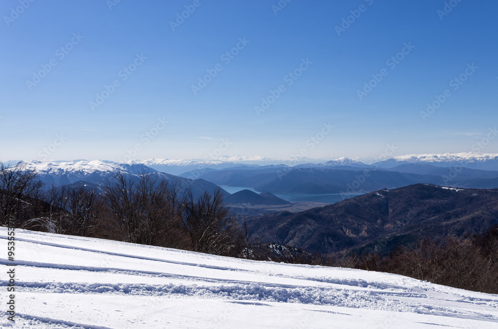Mountain scenery in Vigla, Florina's ski center, Greece Mountain scenery in Vigla, Florina's ski center, Greece
