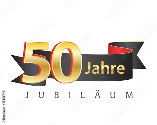 50 jahre jubiläum schwarz logo