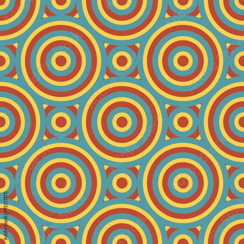 Retro Circles Seamless Pattern