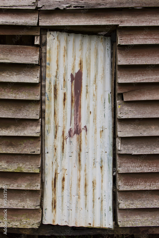 old galvanized iron door and table
old galvanized iron door and table