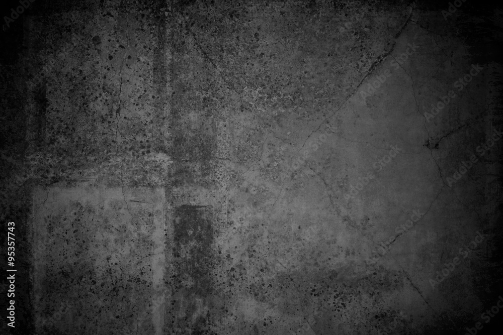 Grunge background texture image. Old abstract vintage black wallpaper.  Dirty paper art with scratches and stain. Rough dark aged canvas with dirt  and brush lines. Vignette light and shadow effect. Stock Photo |