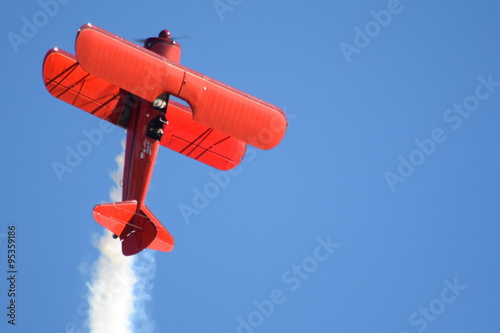 Biplane aerobatic