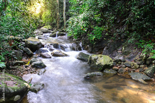 Krok E Dok waterfall in national park  Saraburi Thailand.