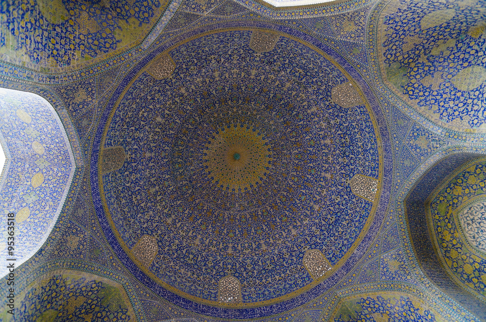 Imam Mosque  at Naghsh-e Jahan Square in Isfahan, Iran.