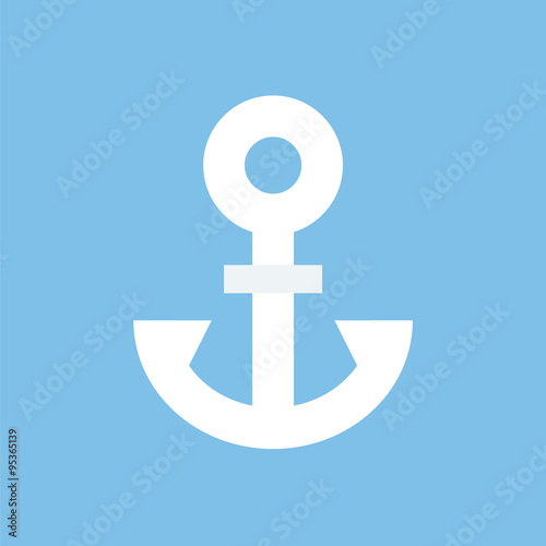 Anker icon. Ship icon.