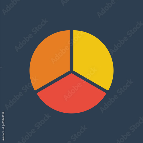 Segment pie chart icon,circle diagram, business icon.