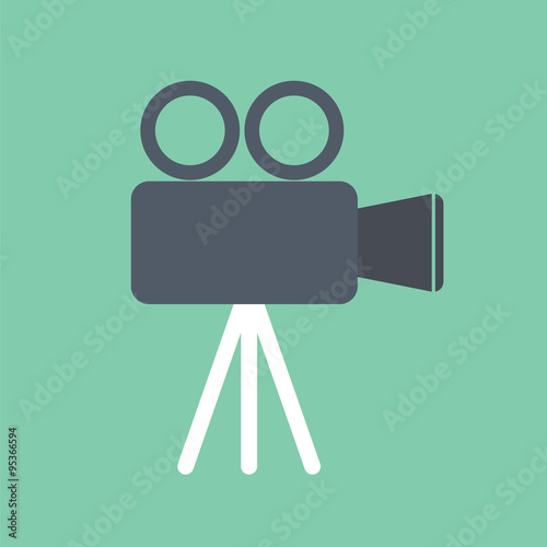 Video recorder icon. DSLR icon. Movie icon.