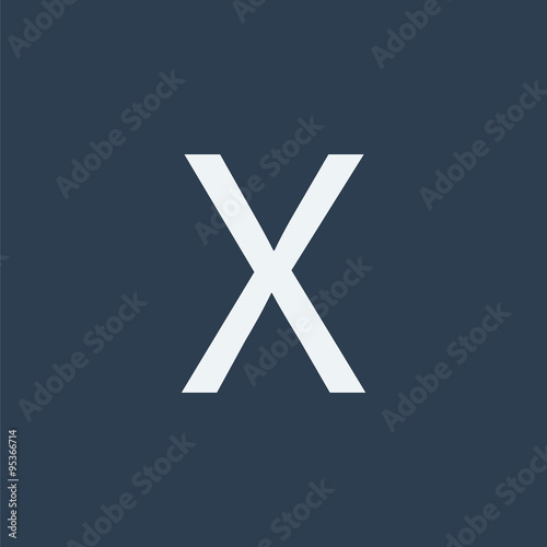 X letter icon. Alphabet icon.