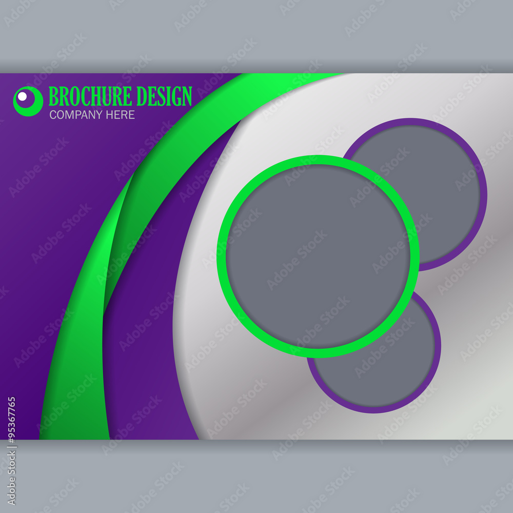 Background concept for horizontal brochure