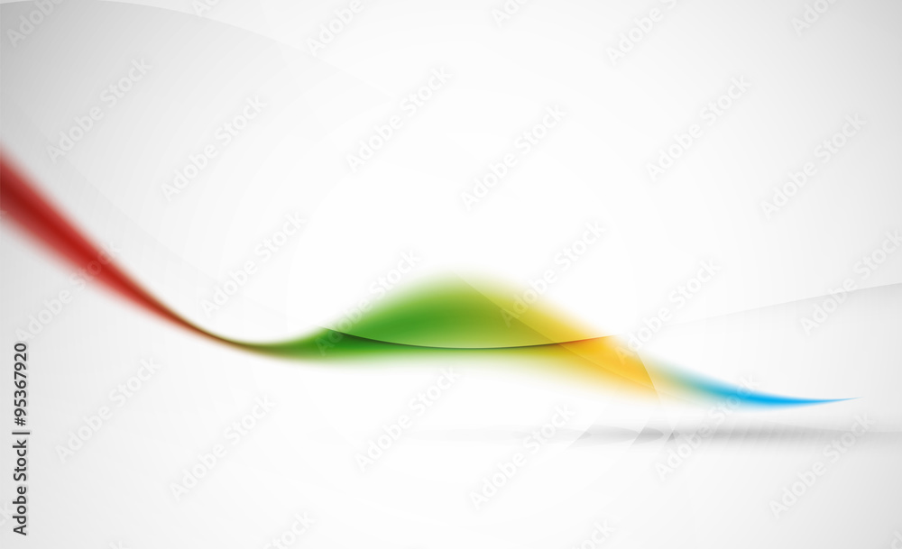 Obraz premium Wave abstract background. Business hi-tech presentation template or advertising layout