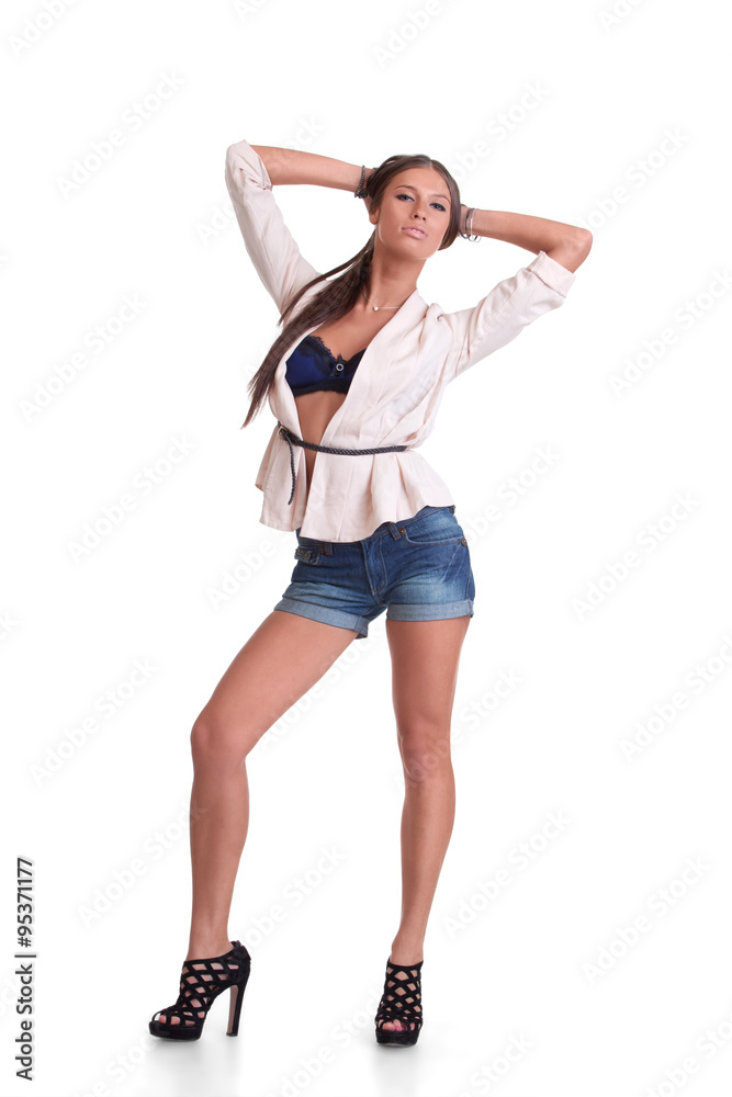 Woman in shorts Woman in shorts