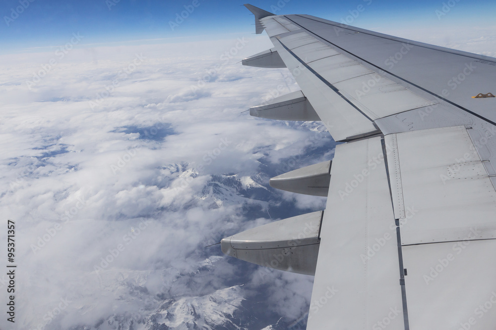 Fototapeta premium Wings of the aircraft