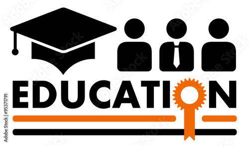 education symbol with award