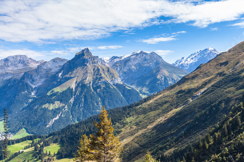 Peak Hahnen of Swiss Alps