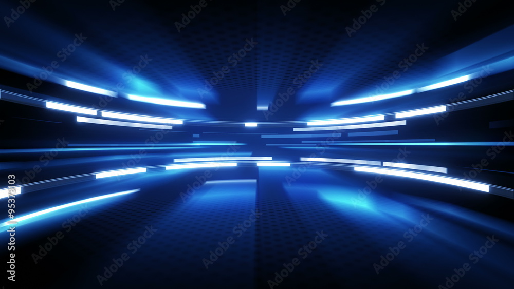 shining blue glow loopable technology background 4k (4096x2304)
