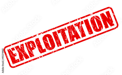 EXPLOITATION red stamp text