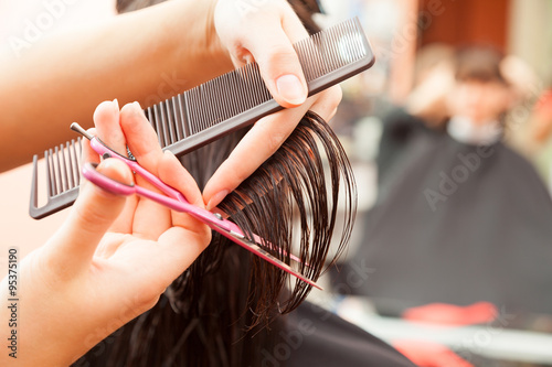 Obraz na płótnie hairstyles w salonie