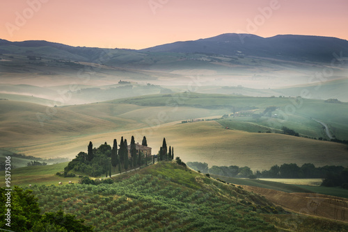 summer landscape of Tuscany, Italy.