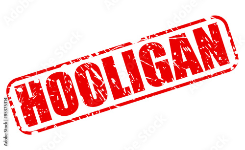 HOOLIGAN red stamp text