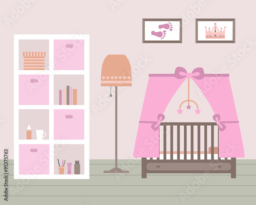 Baby room with furniture.