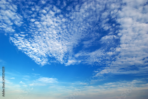 Cumulus clouds. photo