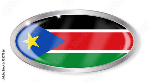 Free Download South Sudan Flag Oval Button - GFXLoad