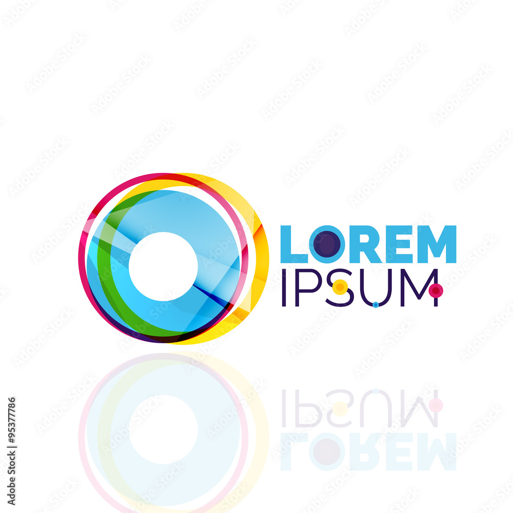 Logo, abstract geometric business icon Logo, abstract geometric business icon