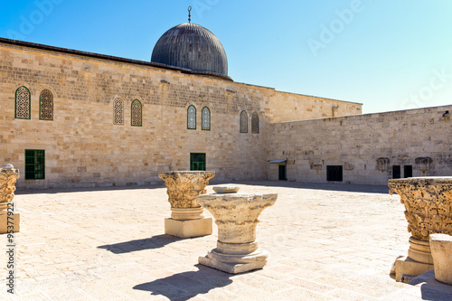 Israel, Jerusalem, an antique mosque on the Temple Mount (Har Habait) photo