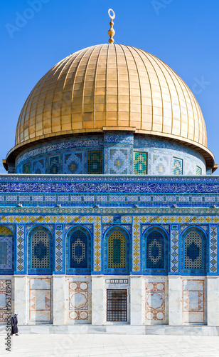 Israel, Jerusalem, the Top of the Rock mosque on the Temple Mount (Har Habait)