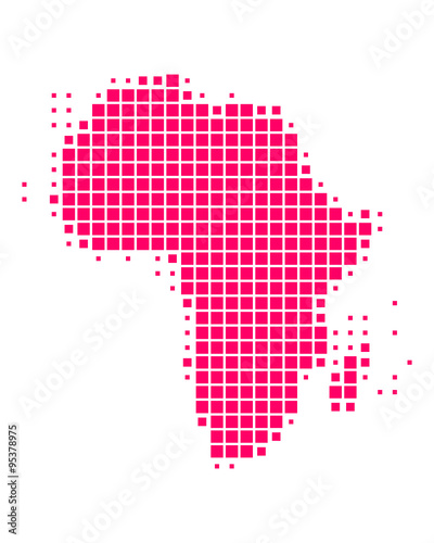 Karte von Afrika