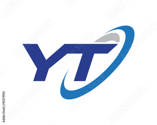 YT Letter Swoosh Media Technology Logo