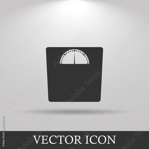 weighting icon. Flat design style.