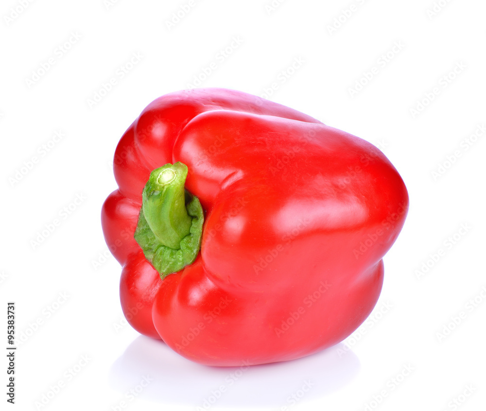 sweet red pepper isolated on white background sweet red pepper isolated on white background