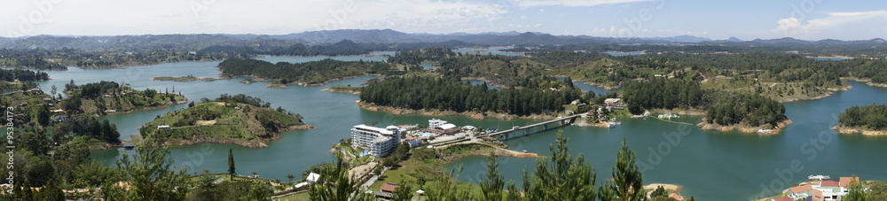 Guatape, Antioquia, Colombia - panoramic view, landscape - Guatapé & El Peñón