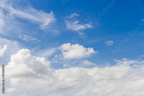 Beautiful of clouds in the blue sky