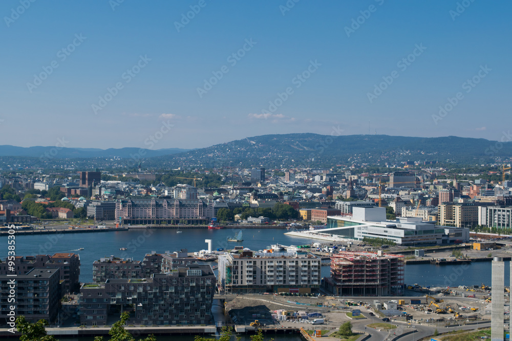 Harbor in Oslo, capitol of Norway
