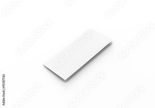 Broschüre Folder weiss DIN Lang offen Vorlage