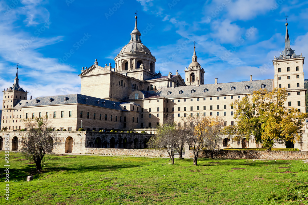 Royal Monastery in San Lorenzo El Escorial, Madrid, Spain