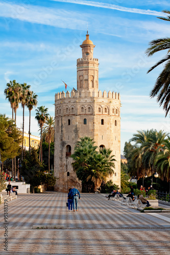 Torre del Oro (Gold Tower). in Sevilla, Spain