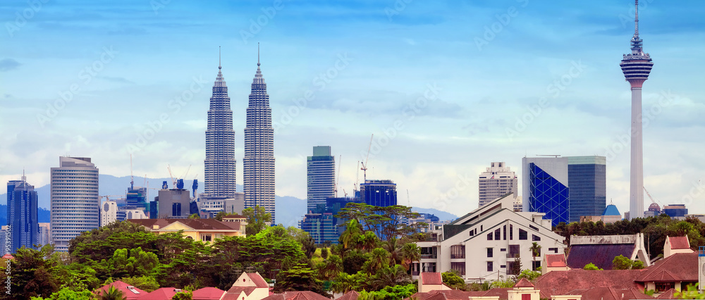 Naklejka premium Widoki Kuala Lumpur, Malezja