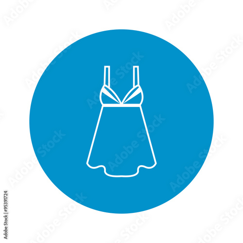 Vector illustration of underwear icon