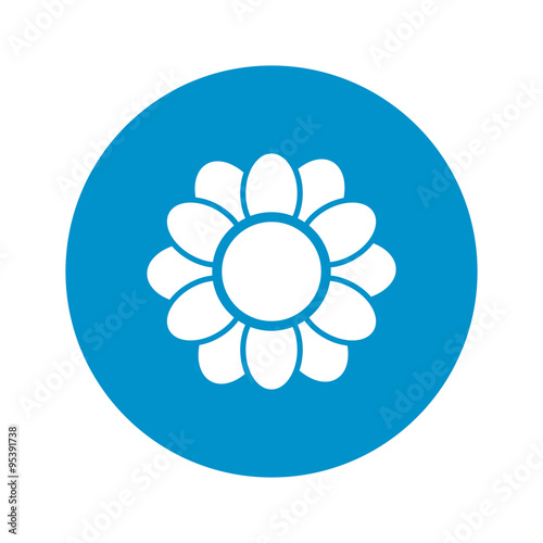 Vector illustration of flower icon