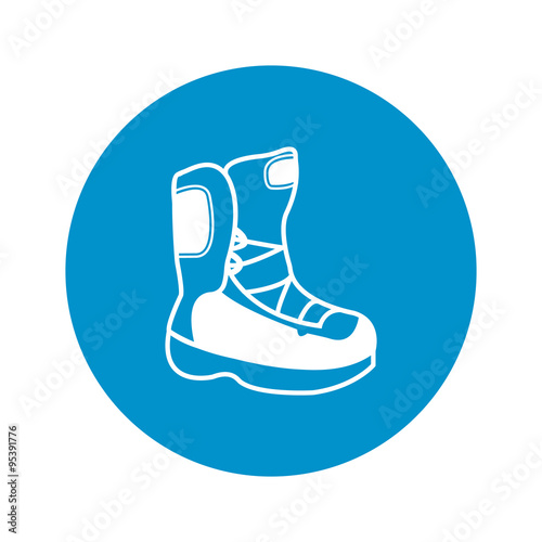 Vector illustration of  boots icon