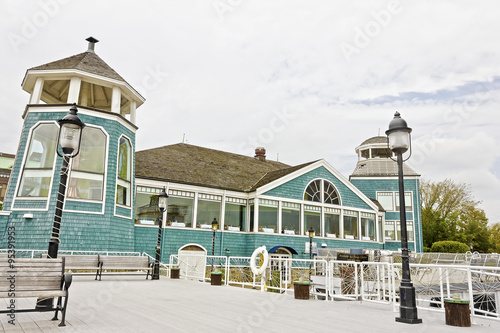 The iconic Chart House restaurant located on the banks of the Potomac River on Old Town Alexandria's Waterfront, Virginia