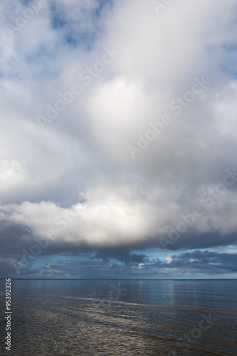 Clouds over baltic sea.