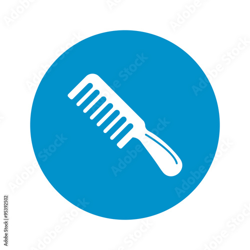 Vector illustration of hairbrush  icon