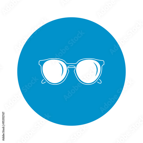 Vector illustration of glasses icon