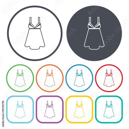 Vector illustration of underwear icon